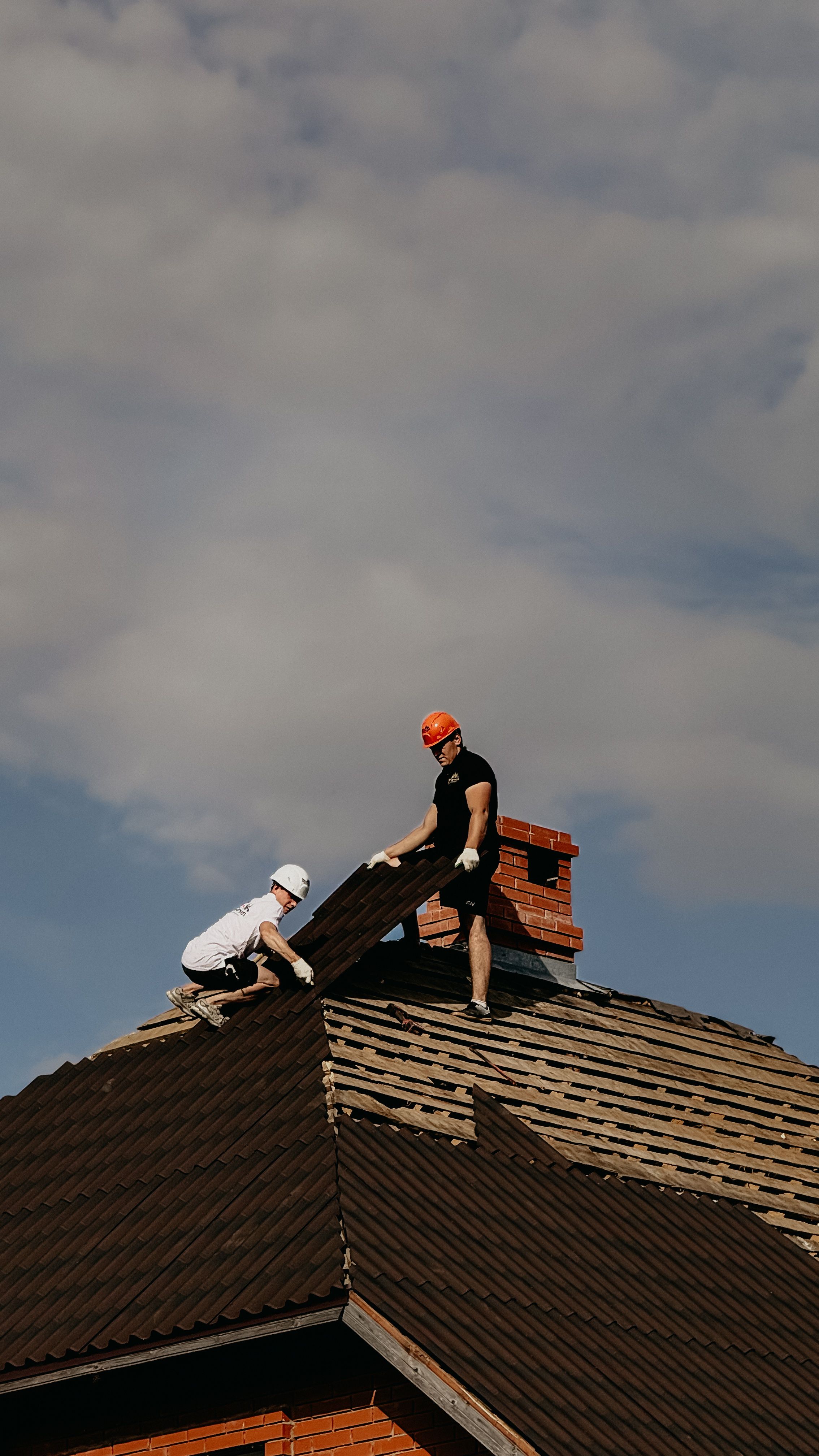 Trade workers on a job site
